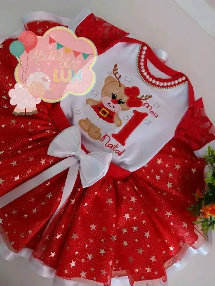 Body Natalino com Saia,