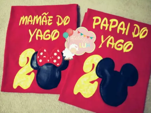 Camisetas Minnie e Mickey