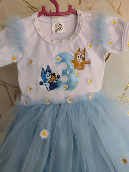 Fantasia Bluey, Roupa Bluey e Bingo, Fantasia Bluey e Bingo