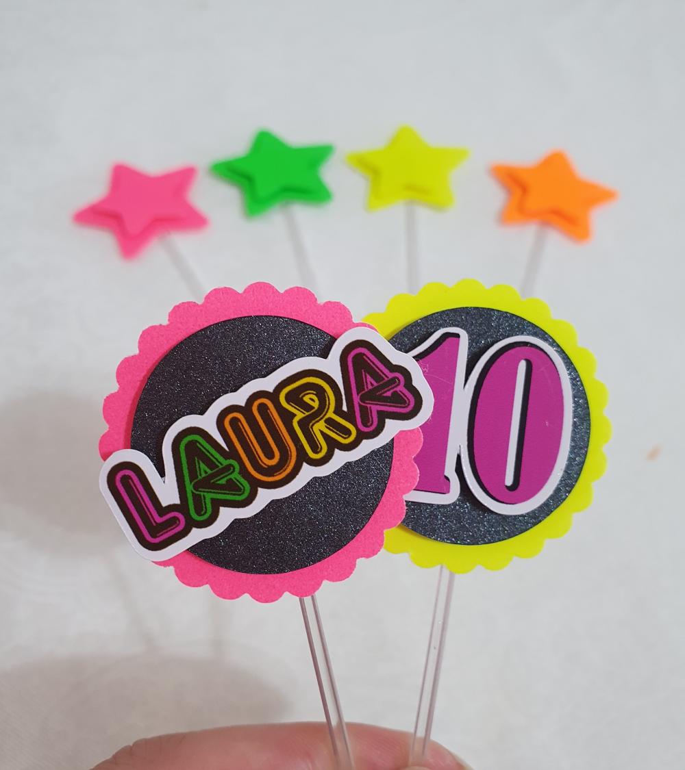 Kit Festa 01 - Neon | 30 Itens Semi Luxo + Brinde