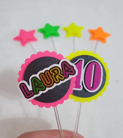 Kit Festa 01 - Neon | 30 Itens Semi Luxo + Brinde