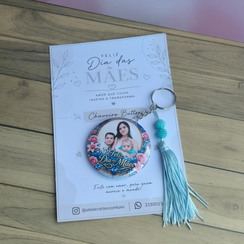 Chaveiro Button  Dia das Mães