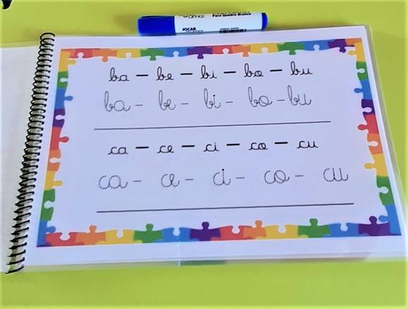 Caderno das Famílias Silábicas Cursiva