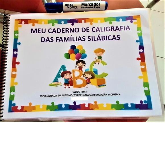 Caderno de Caligrafia das Famílias Silábicas