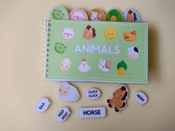 Livrinho em inglês tema dos animais