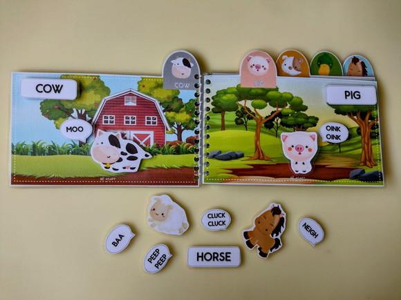 Livrinho em inglês tema dos animais