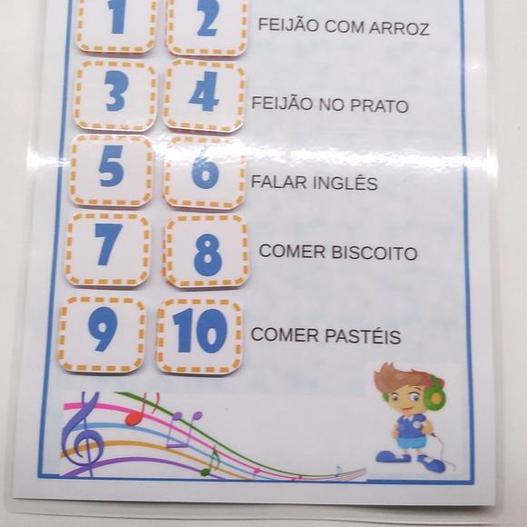 Músicas para trabalhar numerais
