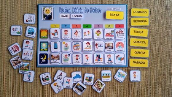 Quadro de Rotina A3 em Pvc