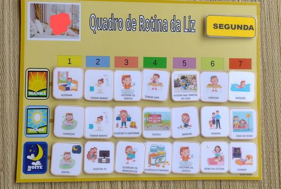 Quadro de Rotina A3 em Pvc