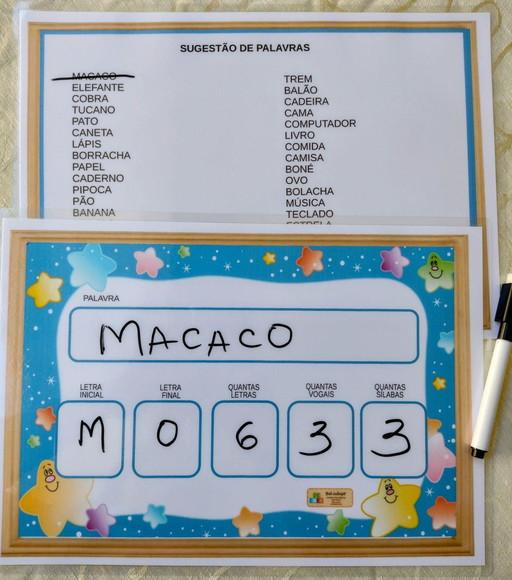 Treino de Escrita com Palavras Variadas