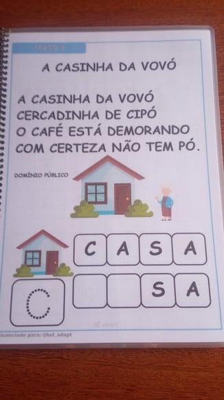 Apostila de Alfabetização