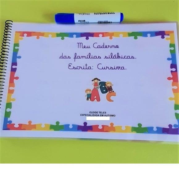 Caderno das Famílias Silábicas Cursiva