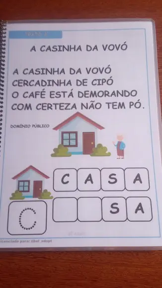 Apostila de Alfabetização