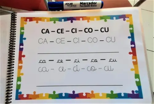 Caderno de Caligrafia das Famílias Silábicas