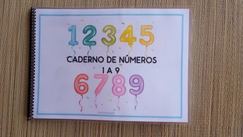 Caderno de Números 1 a 9