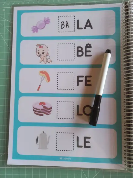 Caderno Famílias Silábicas