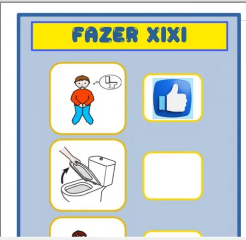 Fazer Xixi Rotina Visual