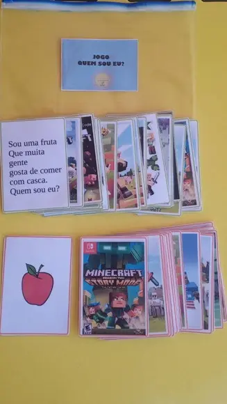 Jogo Cartas Minecraft Quem Sou Eu?
