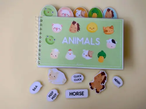 Livrinho em inglês tema dos animais