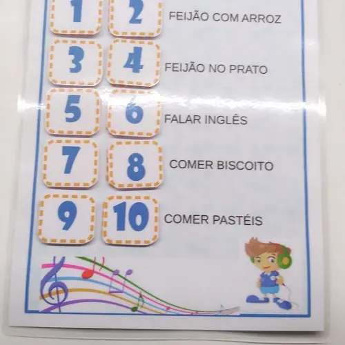 Músicas para trabalhar numerais