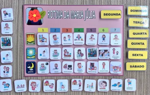 Quadro de Rotina A3 em Pvc