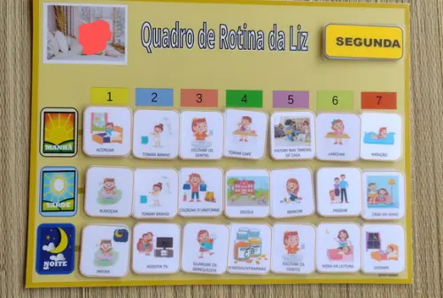 Quadro de Rotina A3 em Pvc