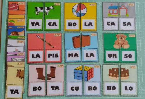 Quebra-cabeça de Silabas Simples
