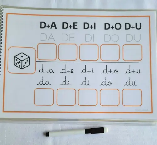 Treino Caligrafico das Famílias Silábicas
