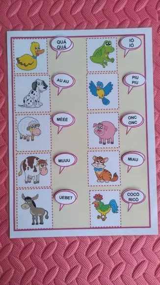 Treino de onomatopeias