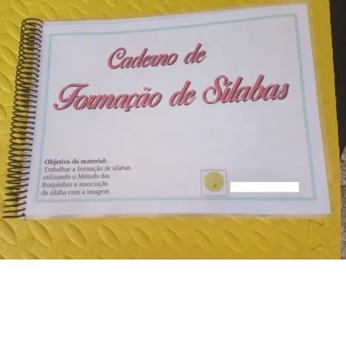 Caderno de Formação de Silabas