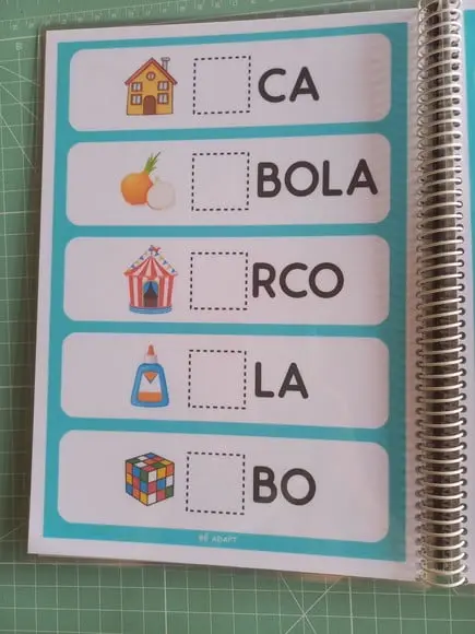 Caderno Famílias Silábicas