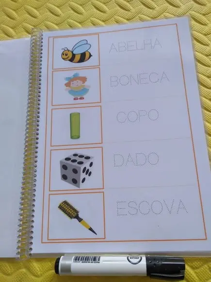 Meu Caderno de Escrita e Leitura Bastão