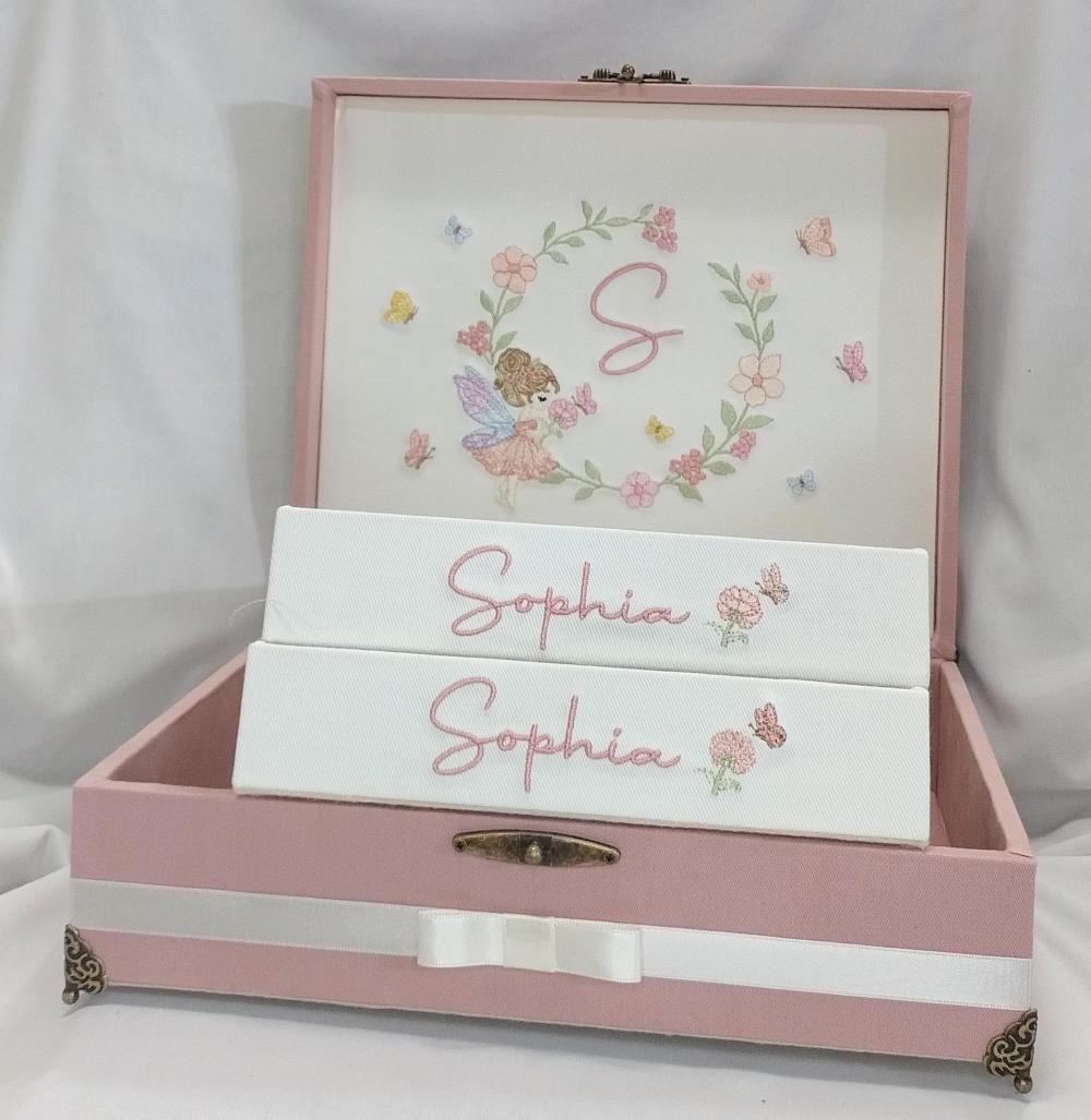 Kit Maternidade Personalizado - Caixa + 2 Bandejas