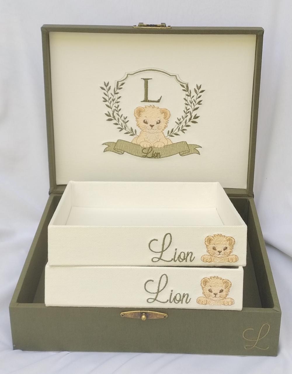Kit Maternidade Personalizado - Caixa + 2 Bandejas
