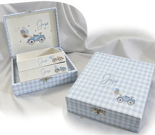 Kit Maternidade Personalizado - Caixa + 2 bandejas