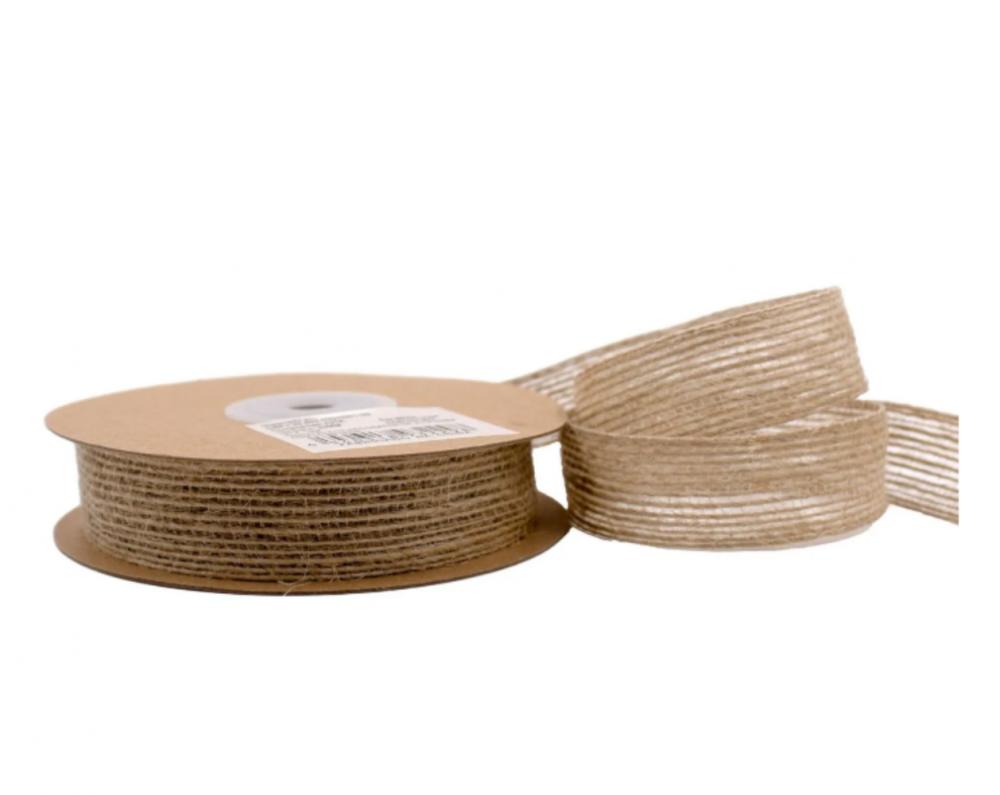 Fita de Juta Natural 1cm x 10mt artesanato presente Artesanato