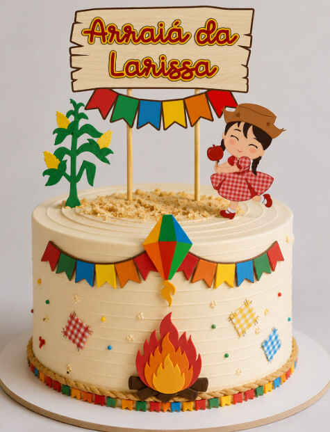 TOPO DE BOLO | FESTA JUNINA | ARQUIVO DE CORTE