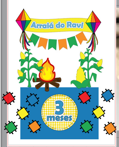 TOPO DE BOLO | FESTA JUNINA | ARQUIVO DE CORTE