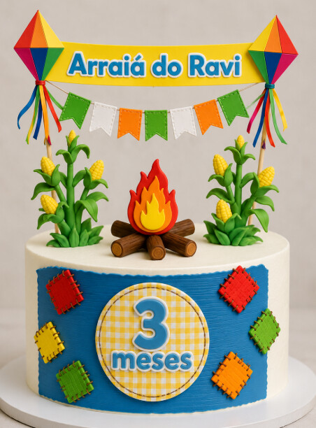 TOPO DE BOLO | FESTA JUNINA | ARQUIVO DE CORTE