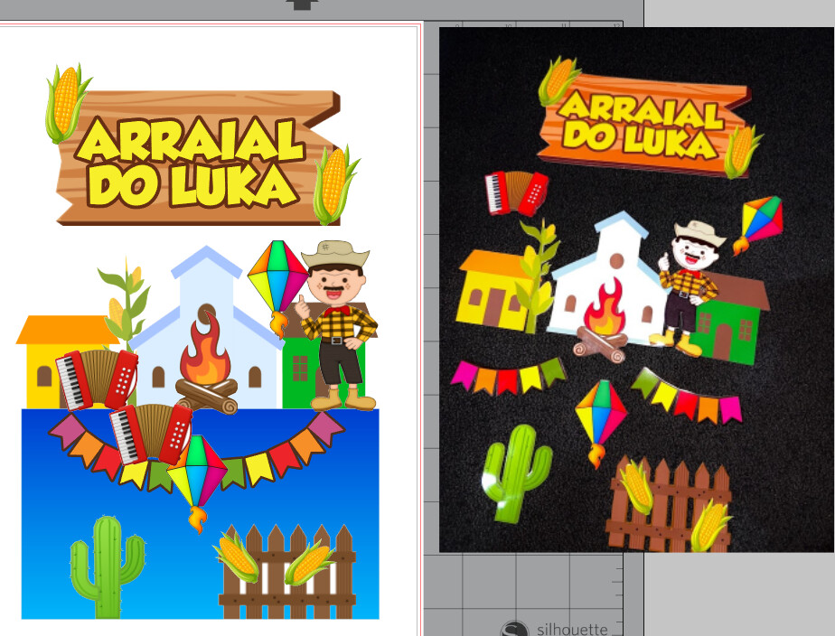 TOPO DE BOLO | FESTA JUNINA | ARQUIVO DE CORTE