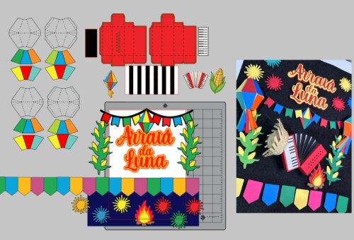 TOPO DE BOLO | FESTA JUNINA | ARQUIVO DE CORTE