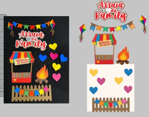 TOPO DE BOLO | FESTA JUNINA | ARQUIVO DE CORTE