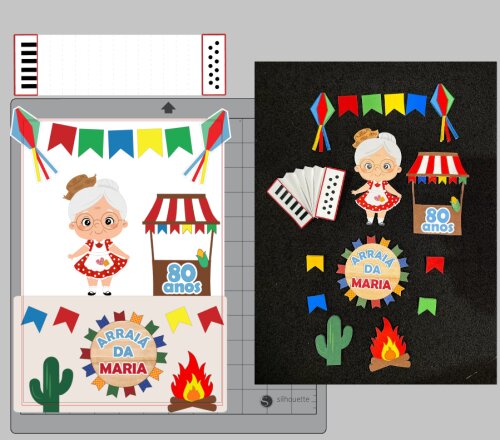 TOPO DE BOLO | FESTA JUNINA | ARQUIVO DE CORTE