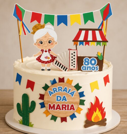 TOPO DE BOLO | FESTA JUNINA | ARQUIVO DE CORTE