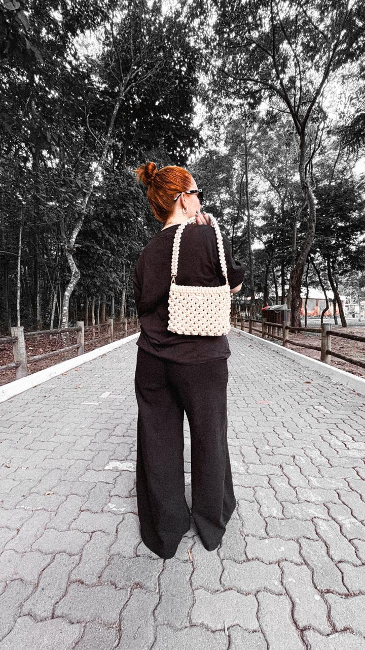 Bolsa em Macramê