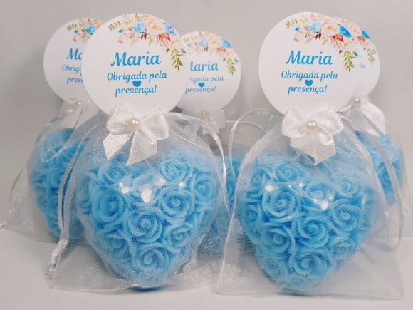 Lembrancinha 15 Anos Debutante: Sabonete Coração Provence