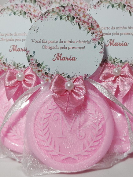 Lembrancinha 70 Anos, Sabonete Letra Inicial do Nome