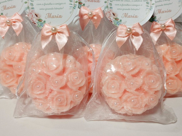 Lembrancinha Aniversário 80 Anos: Sabonete Provence Rosas
