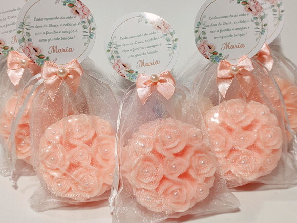 Lembrancinha Aniversário 80 Anos: Sabonete Provence Rosas