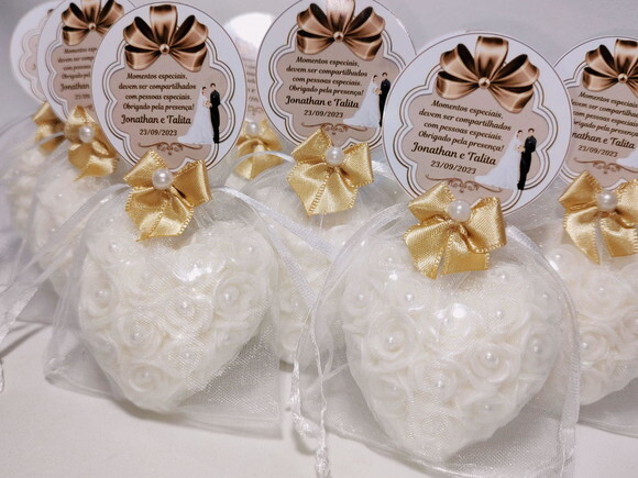 Lembrancinha de Casamento: Sabonete Coração Provence